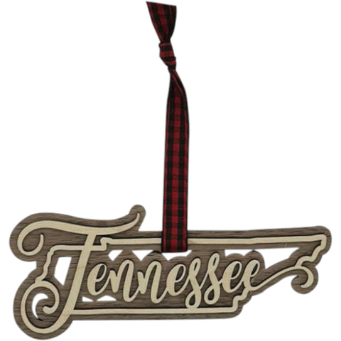 Tennessee Double Layer Ornament