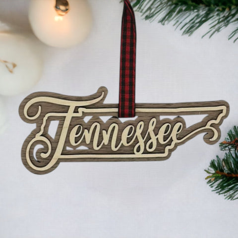 Tennessee Double Layer Ornament