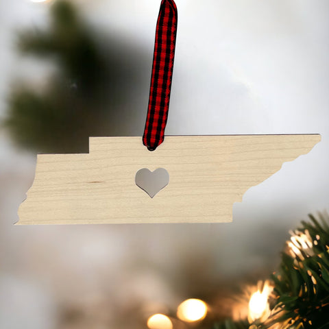 Tennessee Heart Ornament