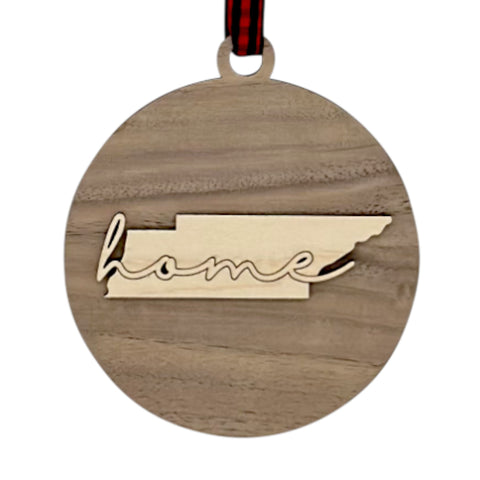 Tennessee Home Cursive Ornament