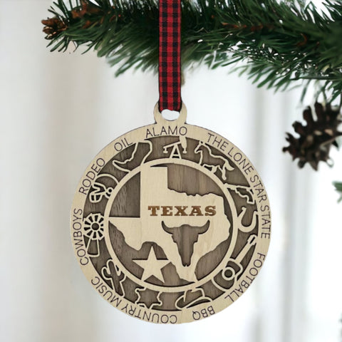 Add a Lone Star sparkle to your holidays! Presenting the Texas State Highlights Ornament—a mini tribute to the grandeur of the Lone Star State. Elevate your decor with a touch of Texas charm