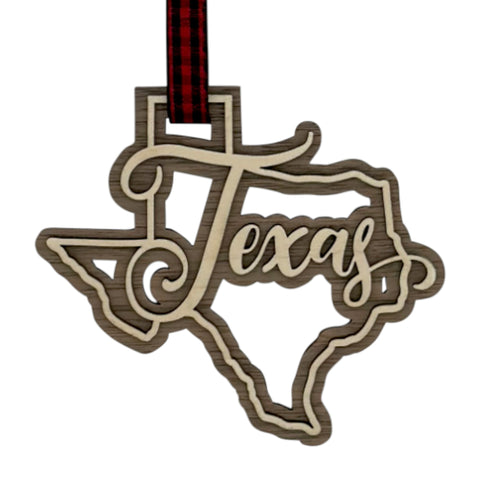 Texas Double Layer Ornament