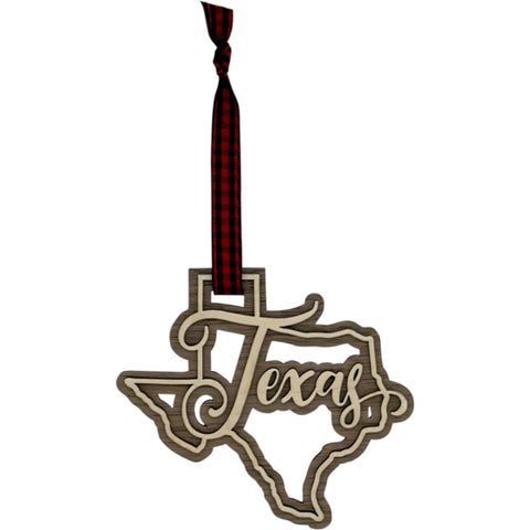 Texas Double Layer Ornament