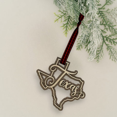 Texas Double Layer Ornament