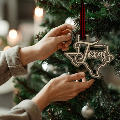 Texas Double Layer Ornament