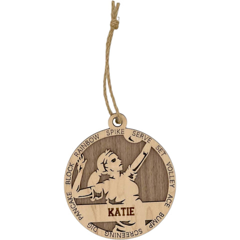 Serve up holiday cheer with our Personalized Volleyball Girl Sports Ornament! This unique and festive keepsake is perfect for celebrating the volleyball enthusiast in your life. Customize now for a special touch that captures the energy and passion of the game. 