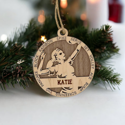 Serve up holiday cheer with our Personalized Volleyball Girl Sports Ornament! This unique and festive keepsake is perfect for celebrating the volleyball enthusiast in your life. Customize now for a special touch that captures the energy and passion of the game. 