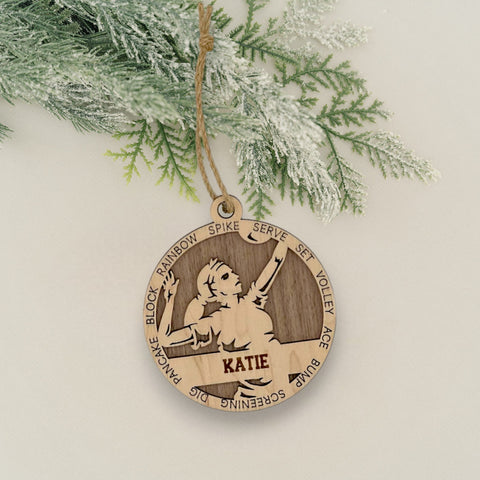 Serve up holiday cheer with our Personalized Volleyball Girl Sports Ornament! This unique and festive keepsake is perfect for celebrating the volleyball enthusiast in your life. Customize now for a special touch that captures the energy and passion of the game. 