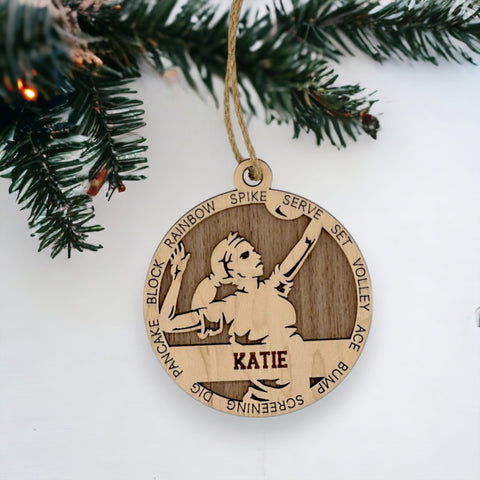 Serve up holiday cheer with our Personalized Volleyball Girl Sports Ornament! This unique and festive keepsake is perfect for celebrating the volleyball enthusiast in your life. Customize now for a special touch that captures the energy and passion of the game. 