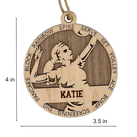 Serve up holiday cheer with our Personalized Volleyball Girl Sports Ornament! This unique and festive keepsake is perfect for celebrating the volleyball enthusiast in your life. Customize now for a special touch that captures the energy and passion of the game. 