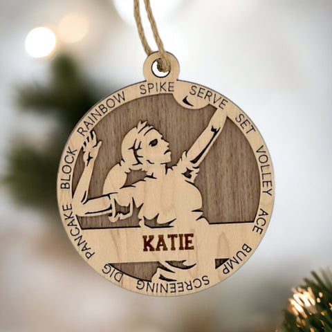 Serve up holiday cheer with our Personalized Volleyball Girl Sports Ornament! This unique and festive keepsake is perfect for celebrating the volleyball enthusiast in your life. Customize now for a special touch that captures the energy and passion of the game. 