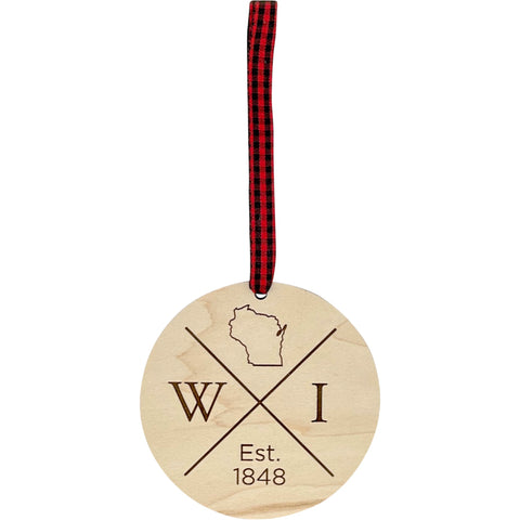 Wisconsin Established Ornament