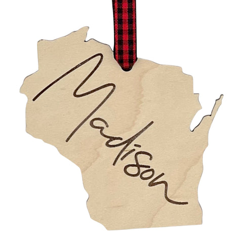 Wisconsin City Ornament