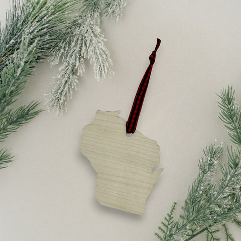 Wisconsin Simple Ornament