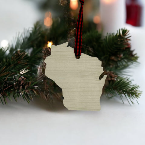 Wisconsin Simple Ornament