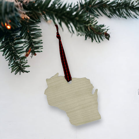 Wisconsin Simple Ornament