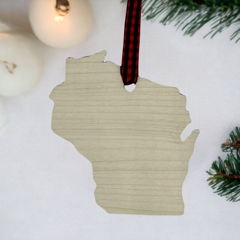 Wisconsin Simple Ornament