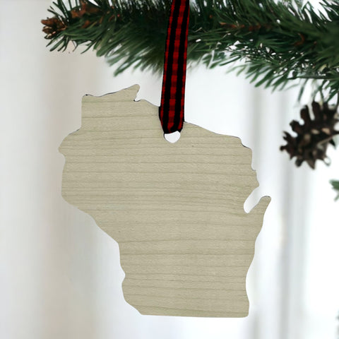 Wisconsin Simple Ornament