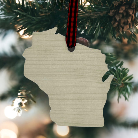 Wisconsin Simple Ornament