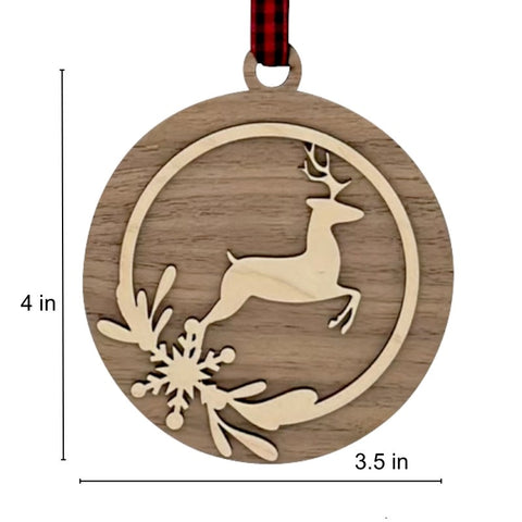 Wooden Sleigh Ride Ornament