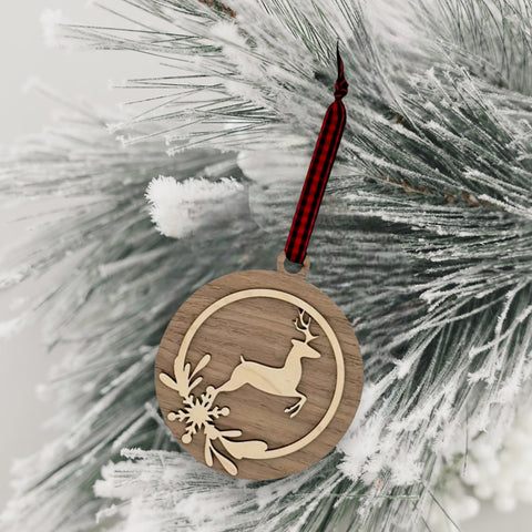 Wooden Sleigh Ride Ornament