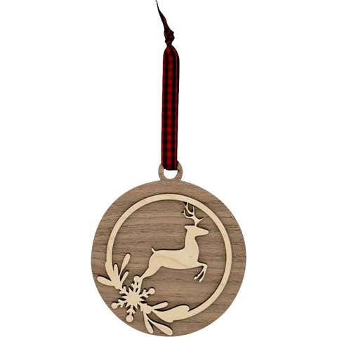 Wooden Sleigh Ride Ornament