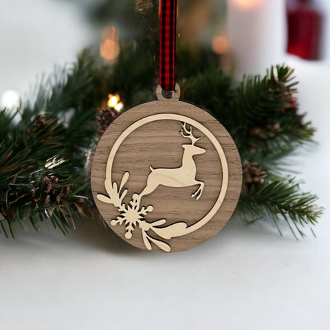 Wooden Sleigh Ride Ornament