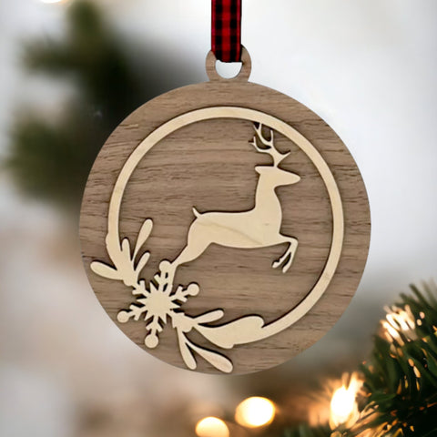 Wooden Sleigh Ride Ornament