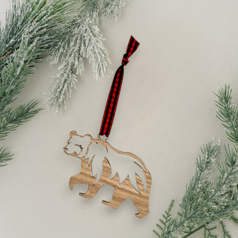 Winter Polar Bear Ornament