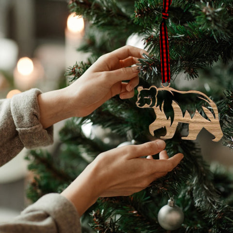 Winter Polar Bear Ornament