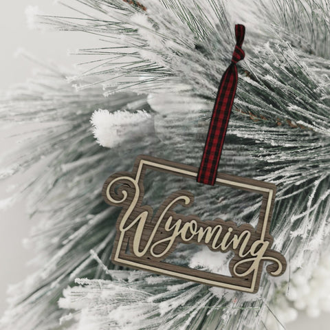 Wyoming Double Layer Ornament