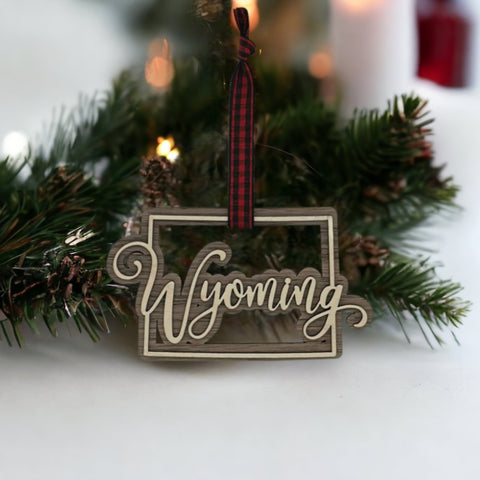 Wyoming Double Layer Ornament