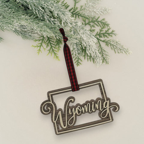 Wyoming Double Layer Ornament