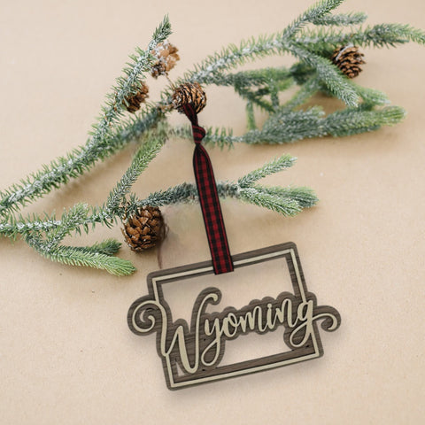 Wyoming Double Layer Ornament