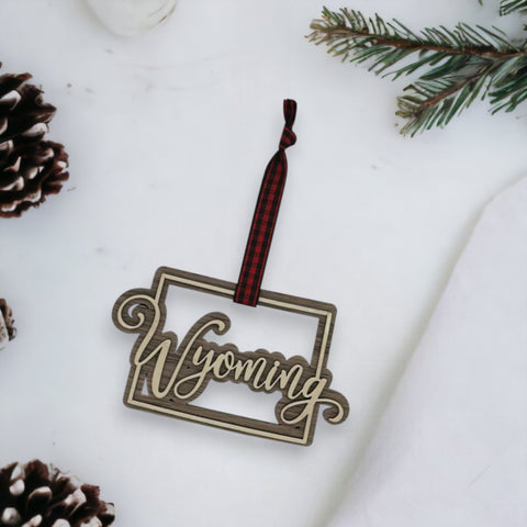 Wyoming Double Layer Ornament