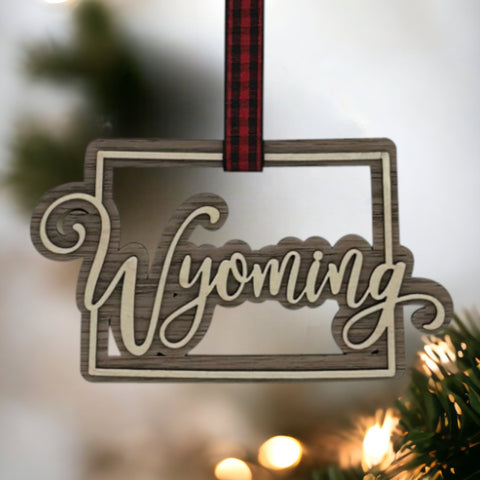 Wyoming Double Layer Ornament