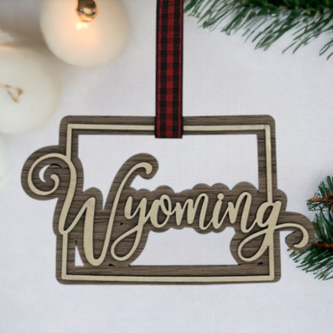 Wyoming Double Layer Ornament