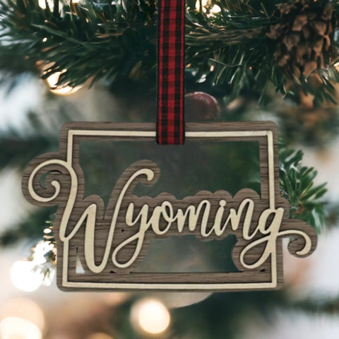 Wyoming Double Layer Ornament